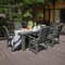 Highwood Usa Weatherly 7pc Rectangular Outdoor Patio Furniture Dining Set 84 x 42 AD-ST7WL1CO5AA-CGE - alternate 2